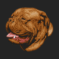 Dogue de Bordeaux Embroidered Sweatshirt Hoodie