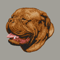 Dogue de Bordeaux Embroidered Sweatshirt Hoodie