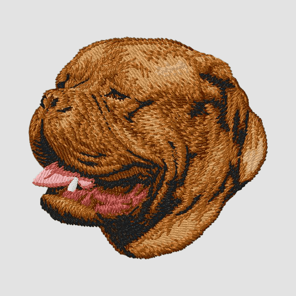 Dogue de Bordeaux Embroidered Sweatshirt Hoodie