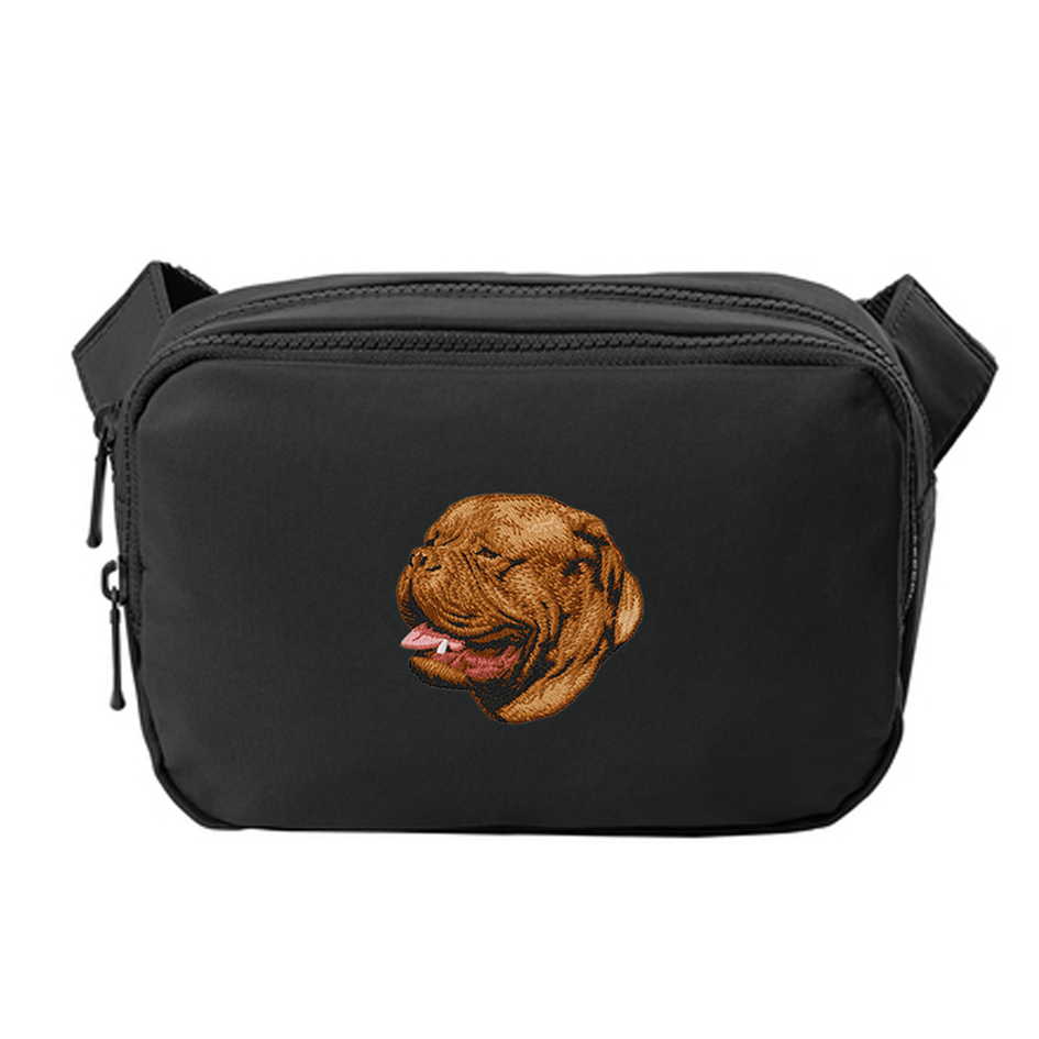 Dogue de Bordeaux Embroidered Crossbody Bag