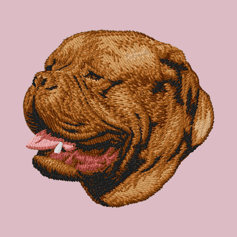 Dogue de Bordeaux Embroidered Baseball Cap