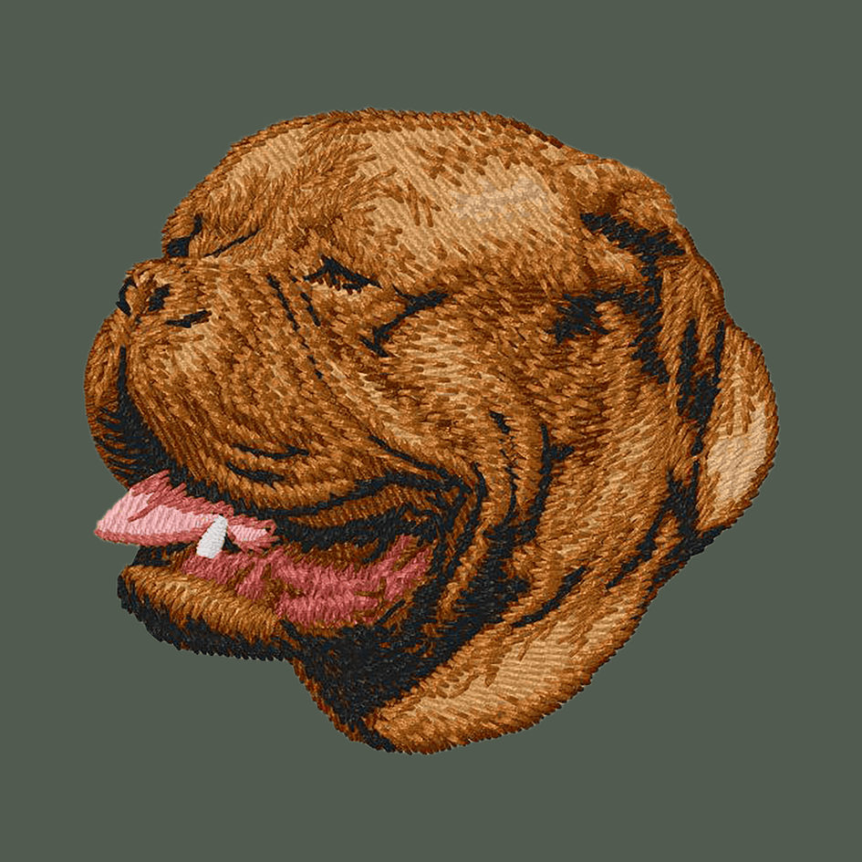 Dogue de Bordeaux Embroidered Baseball Cap