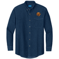 Dogue de Bordeaux Embroidered Men's Denim Shirt
