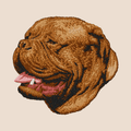 Dogue de Bordeaux Embroidered Tote