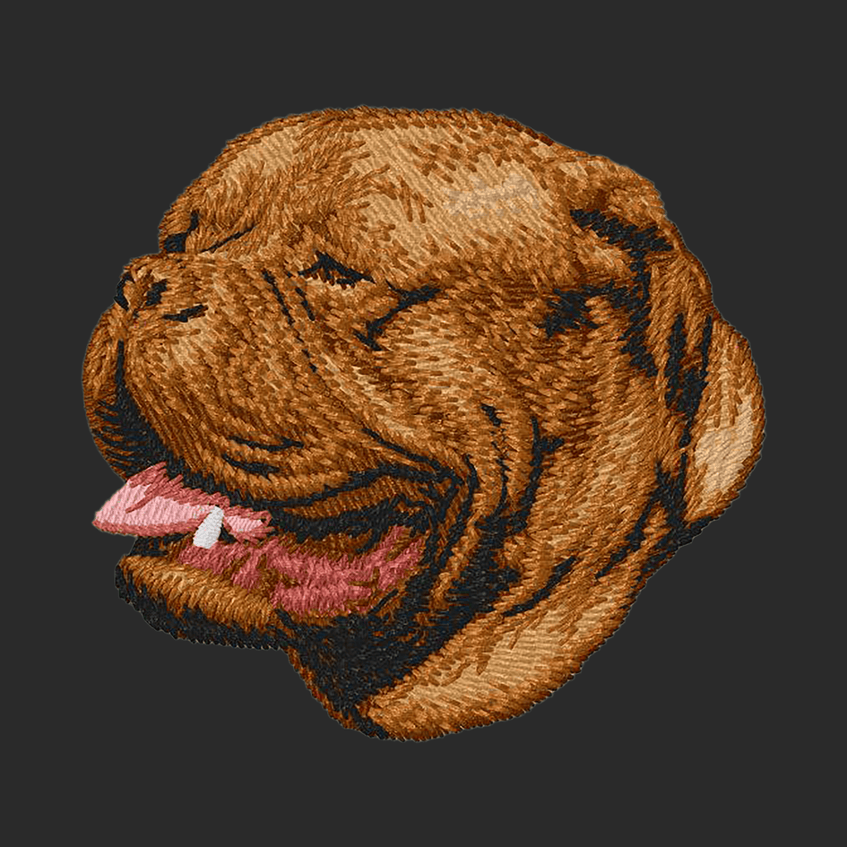 Dogue de Bordeaux Embroidered Wearable Blanket