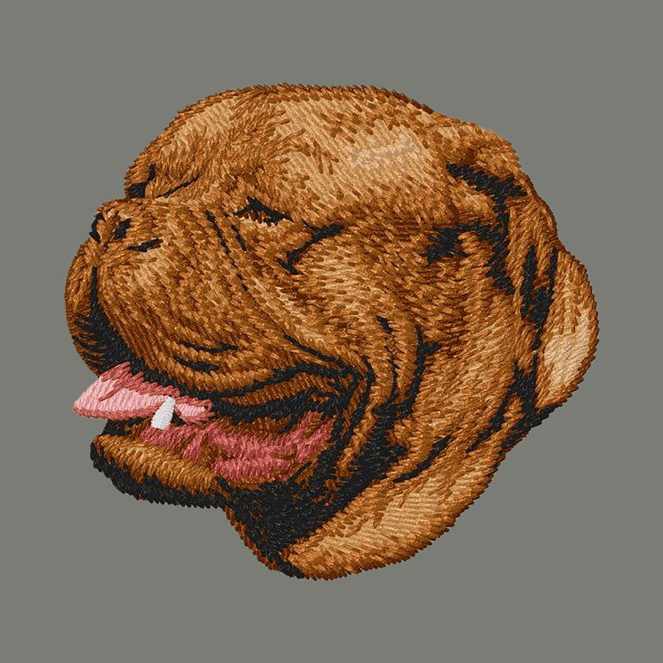 Dogue de Bordeaux Embroidered Wearable Blanket