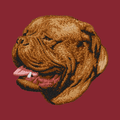 Dogue de Bordeaux Embroidered Wearable Blanket