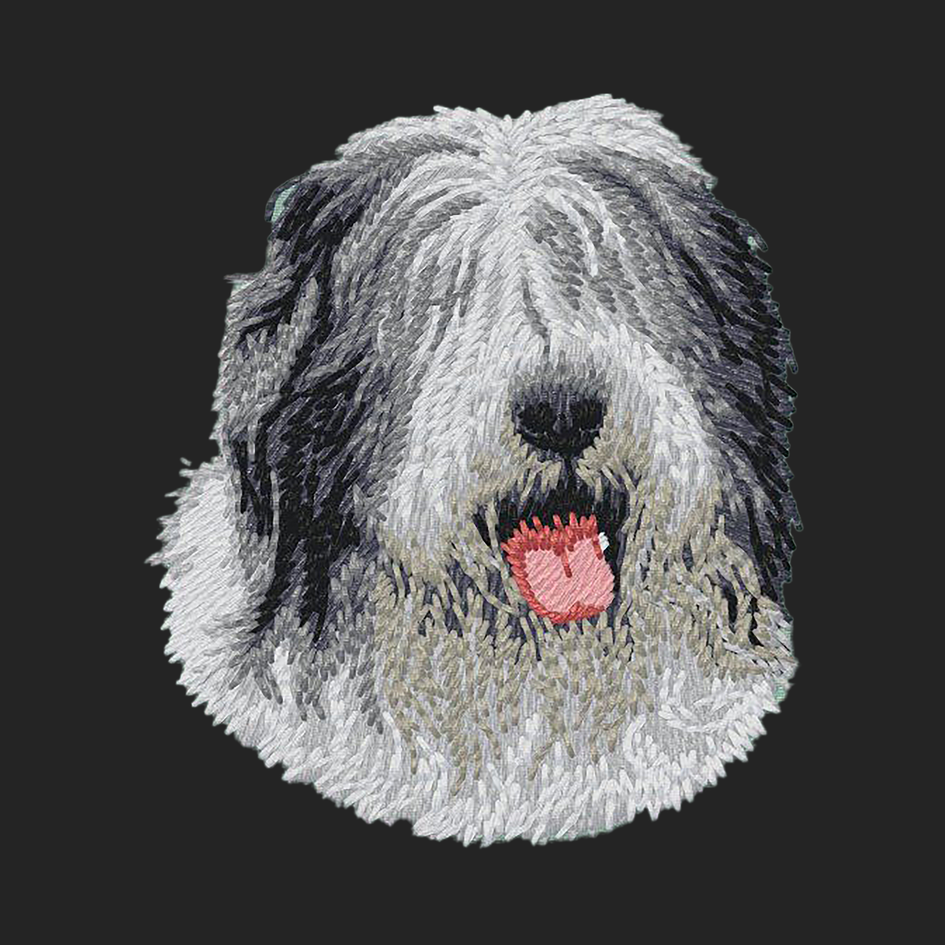 Old English Sheepdog Embroidered Sweatshirt Hoodie