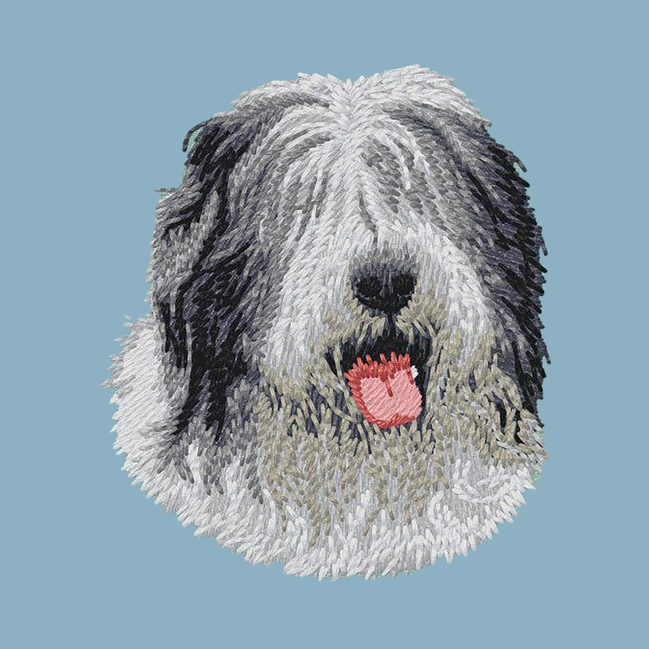 Old English Sheepdog Embroidered Sweatshirt Hoodie