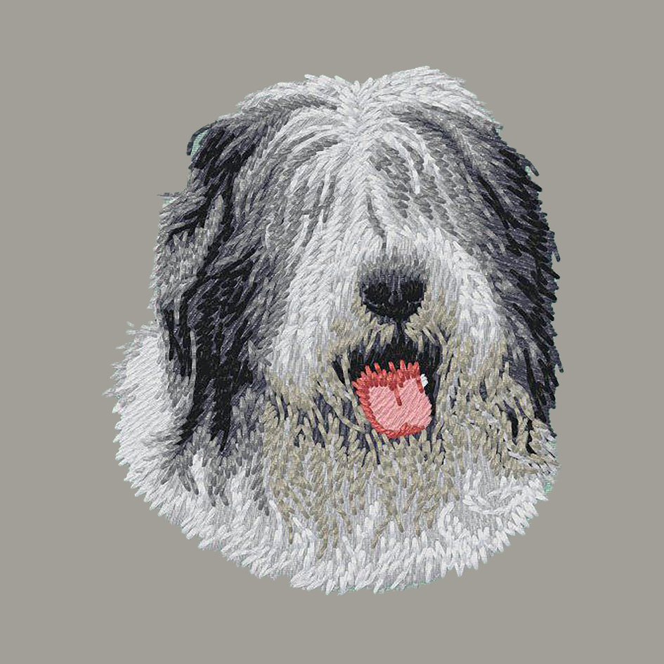Old English Sheepdog Embroidered Sweatshirt Hoodie