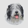 Old English Sheepdog Embroidered Sweatshirt Hoodie