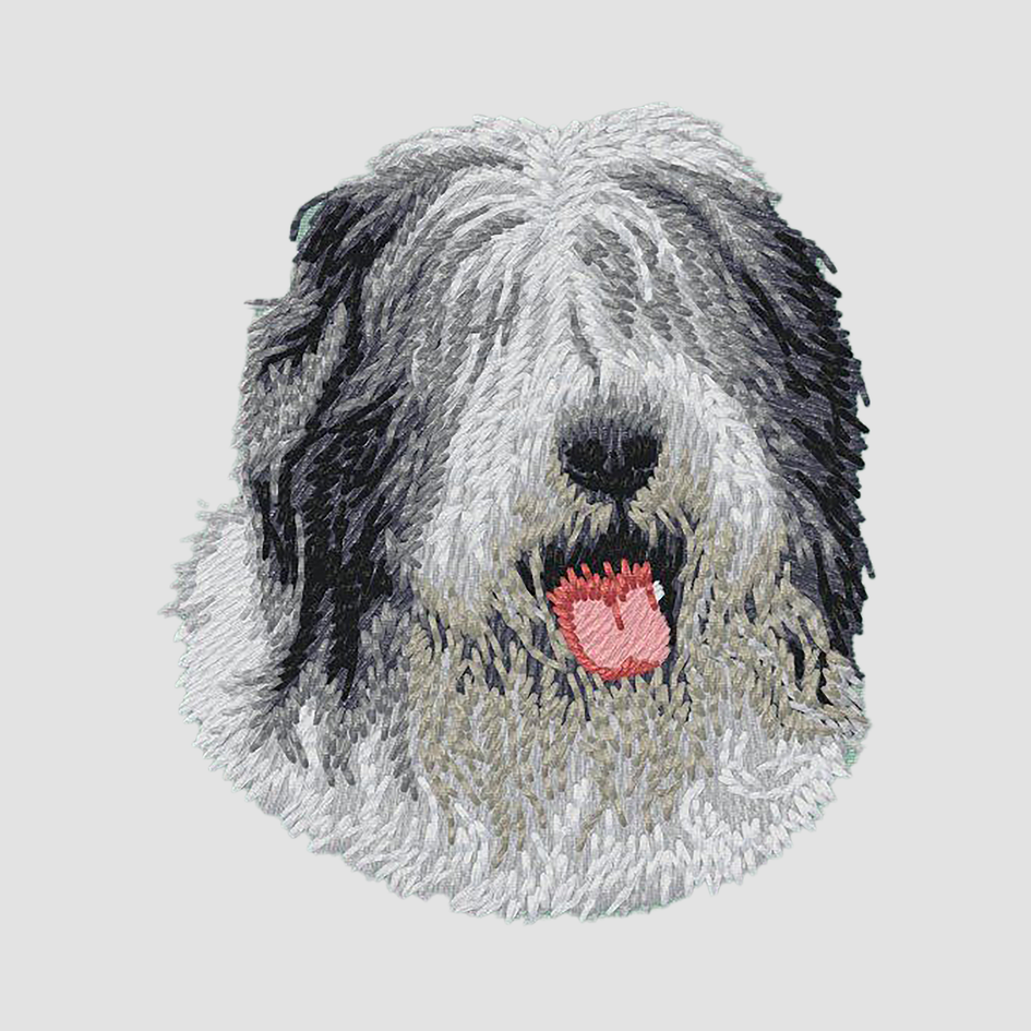 Old English Sheepdog Embroidered Sweatshirt Hoodie