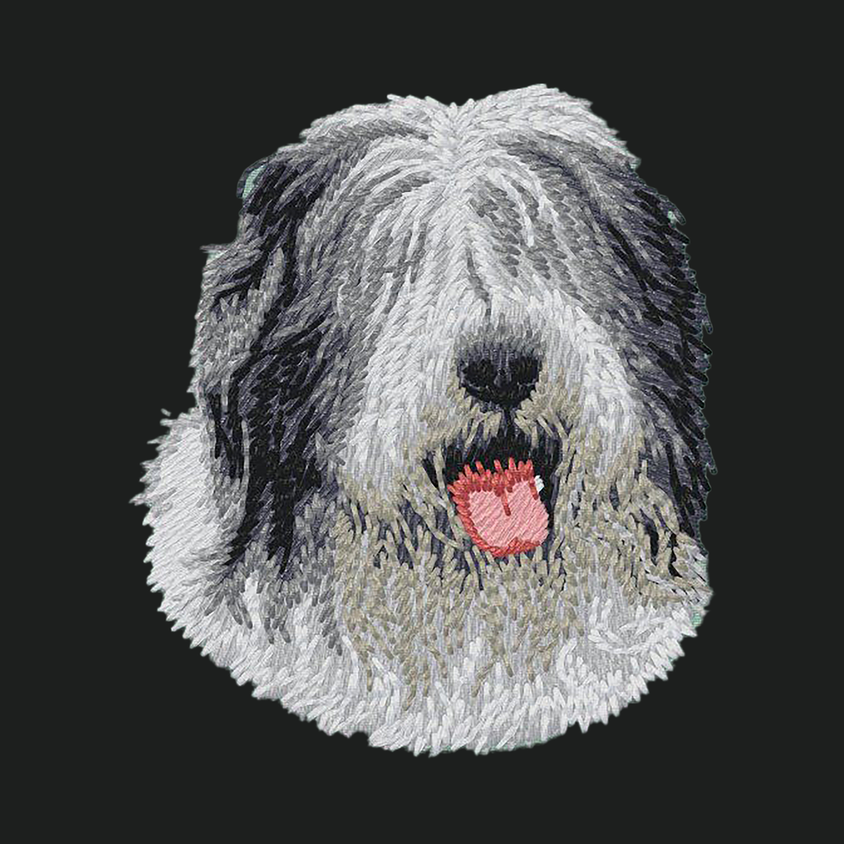 Old English Sheepdog Embroidered Crossbody Bag