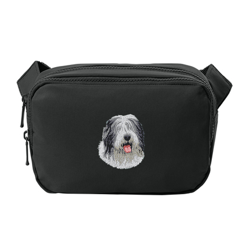 Old English Sheepdog Embroidered Crossbody Bag