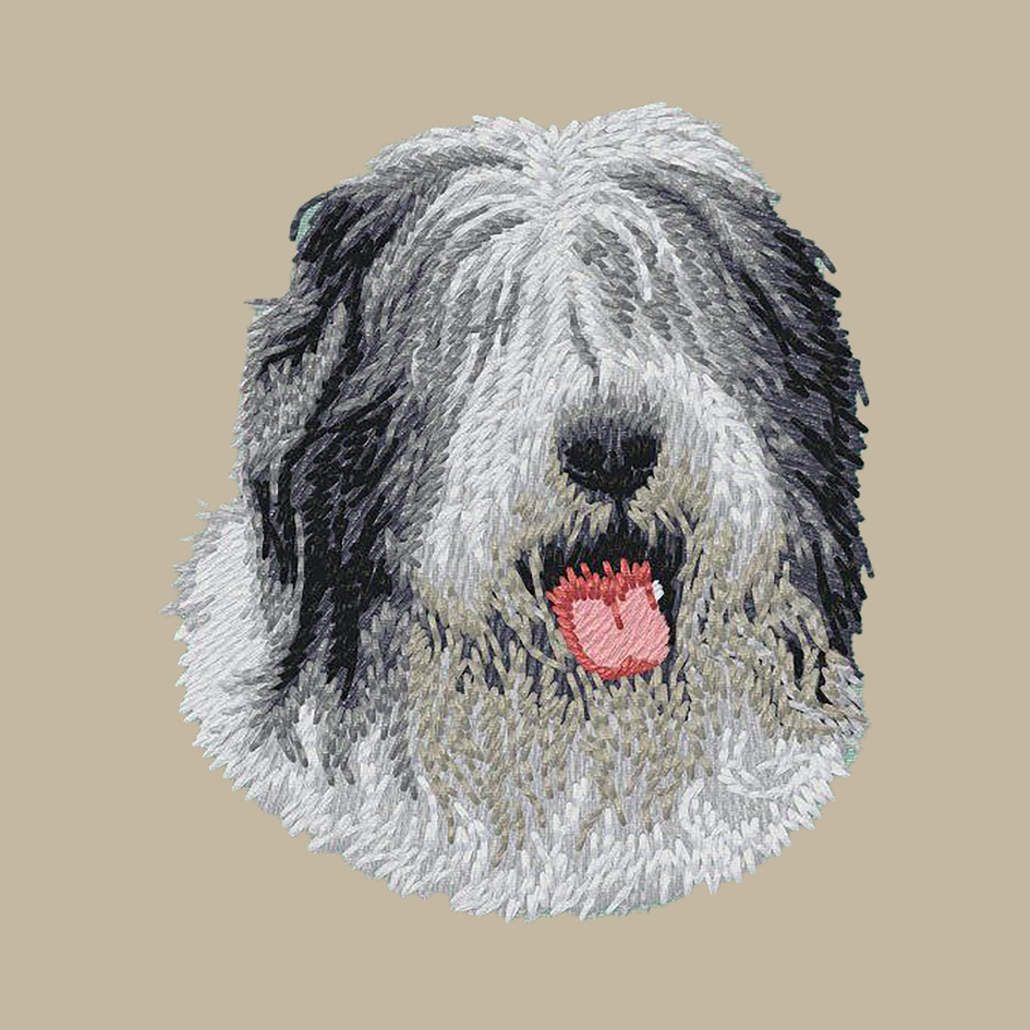 Old English Sheepdog Embroidered Crossbody Bag