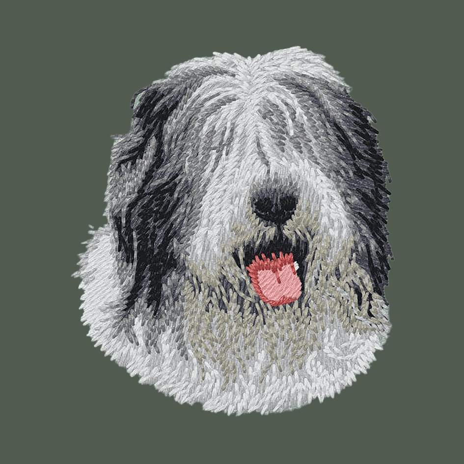 Old English Sheepdog Embroidered Baseball Cap
