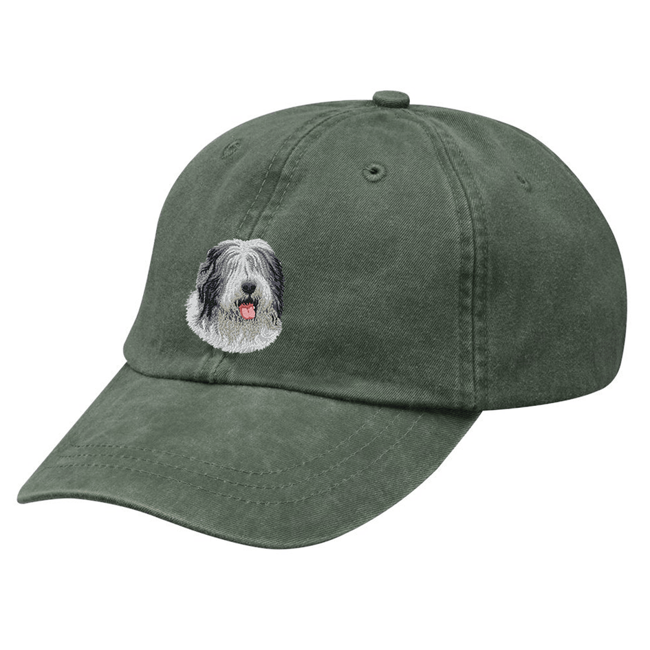 Old English Sheepdog Embroidered Baseball Cap