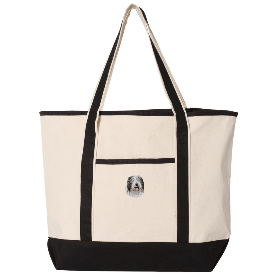 Old English Sheepdog Embroidered Tote