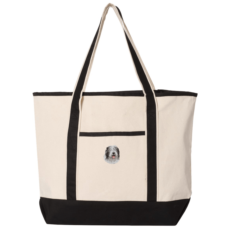 Old English Sheepdog Embroidered Tote