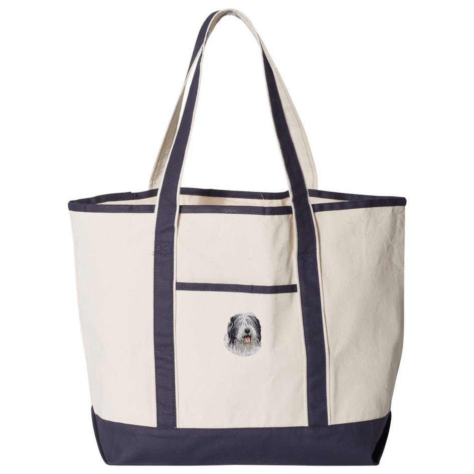 Old English Sheepdog Embroidered Tote