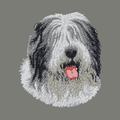Old English Sheepdog Embroidered Wearable Blanket