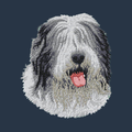 Old English Sheepdog Embroidered Wearable Blanket