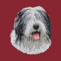 Old English Sheepdog Embroidered Wearable Blanket