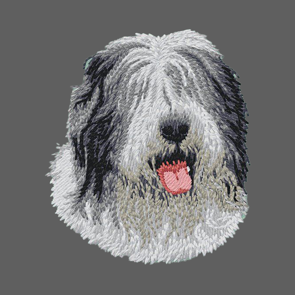 Old English Sheepdog Embroidered Women's Fleece Jacket