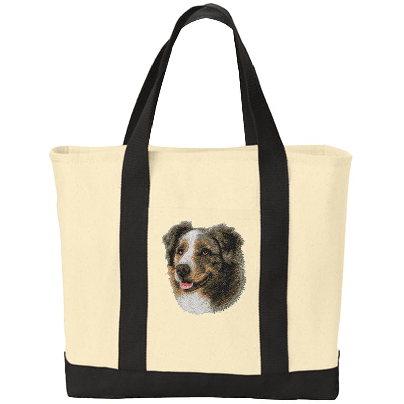 Australian Shepherd Embroidered Tote
