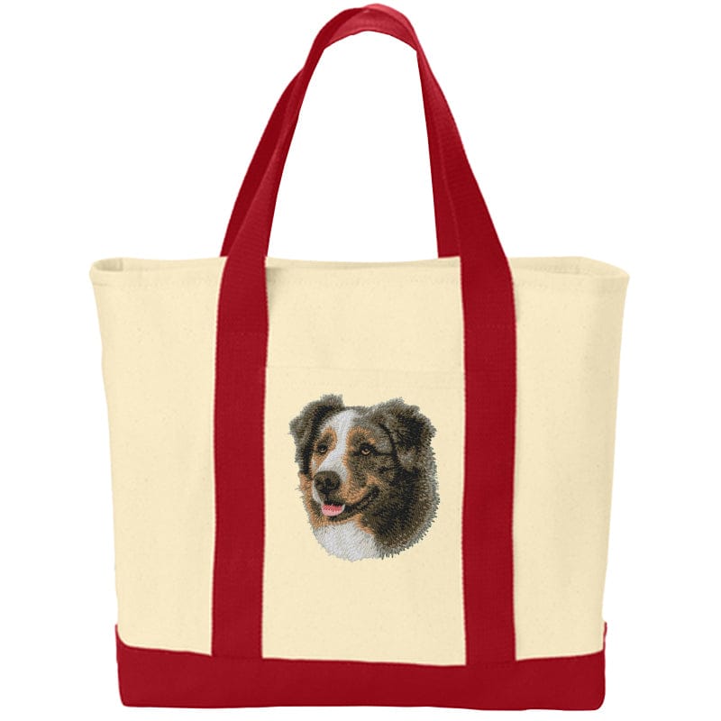 Australian Shepherd Embroidered Tote