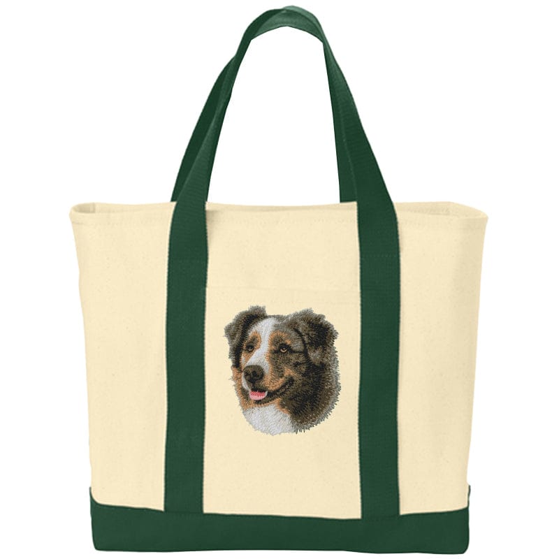 Australian Shepherd Embroidered Tote
