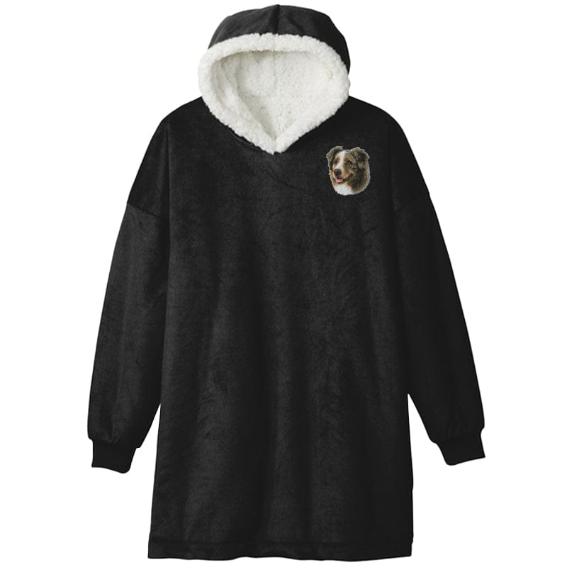 Australian Shepherd Embroidered Wearable Blanket