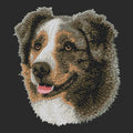 Australian Shepherd Embroidered Wearable Blanket