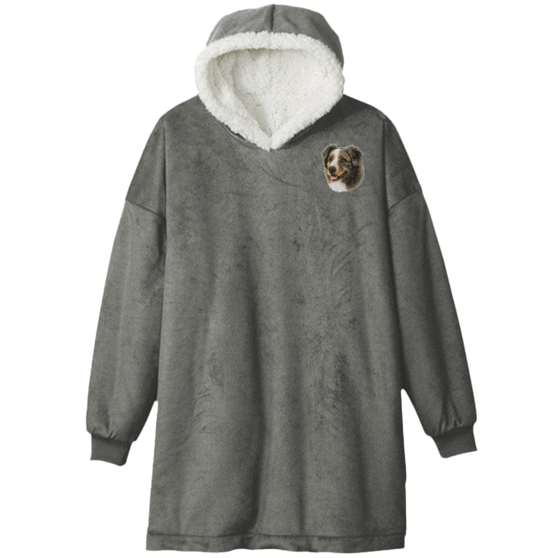 Australian Shepherd Embroidered Wearable Blanket