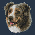 Australian Shepherd Embroidered Wearable Blanket