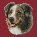 Australian Shepherd Embroidered Wearable Blanket