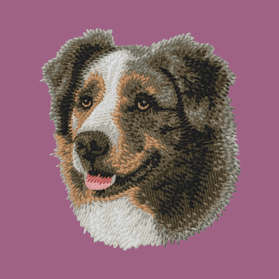 Australian Shepherd Embroidered Classic Long Sleeve Shirt