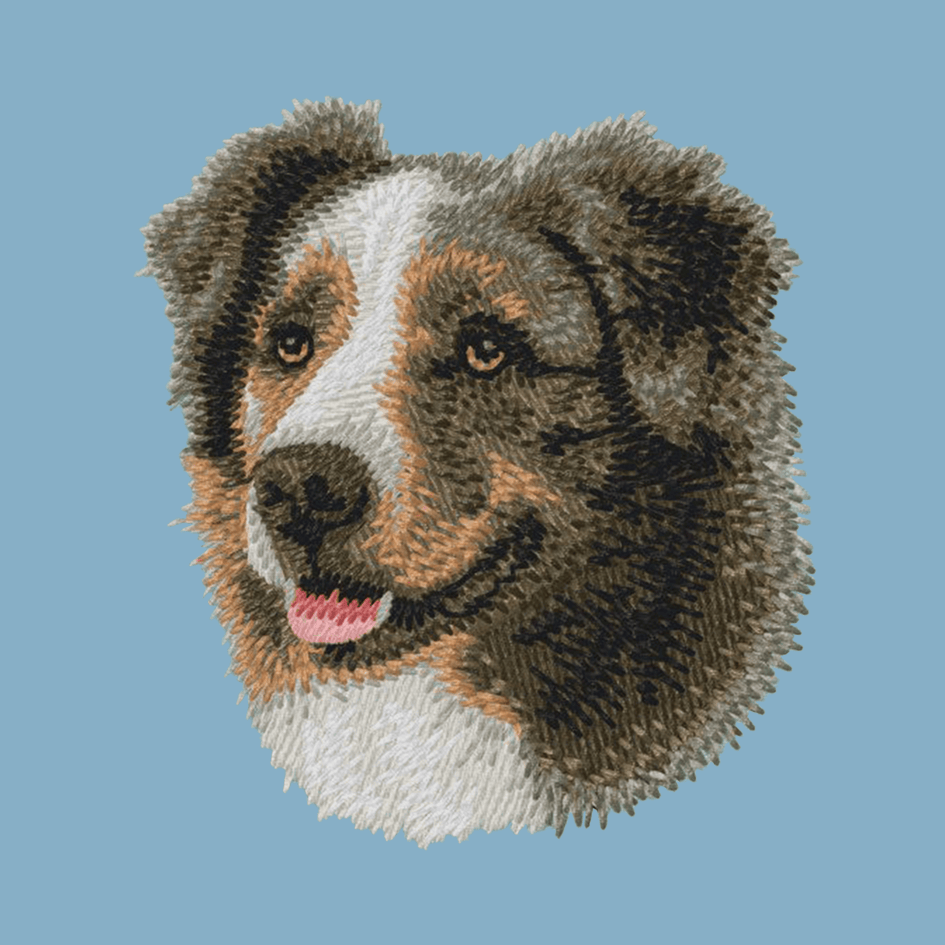 Australian Shepherd Embroidered Classic Long Sleeve Shirt