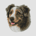 Australian Shepherd Embroidered Classic Long Sleeve Shirt
