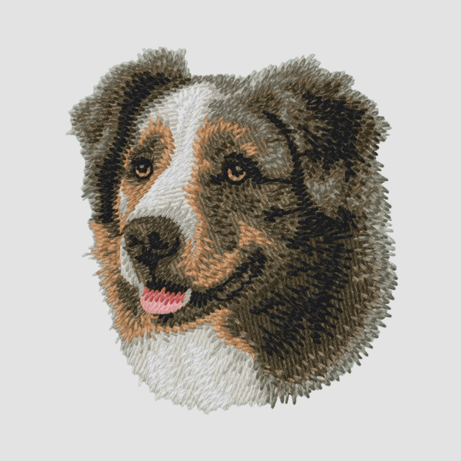 Australian Shepherd Embroidered Classic Long Sleeve Shirt