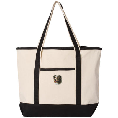 Australian Shepherd Embroidered Tote
