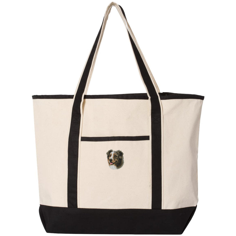 Australian Shepherd Embroidered Tote