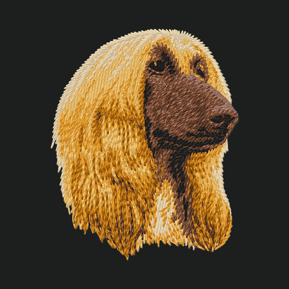 Afghan Hound Embroidered Crossbody Bag
