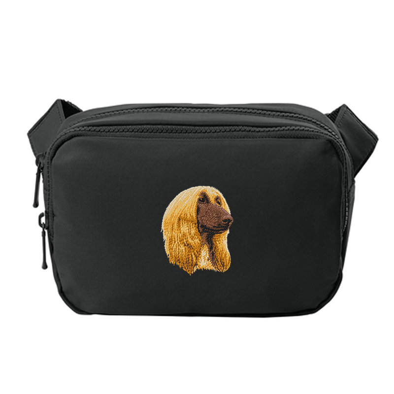 Afghan Hound Embroidered Crossbody Bag