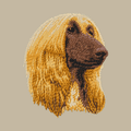 Afghan Hound Embroidered Crossbody Bag