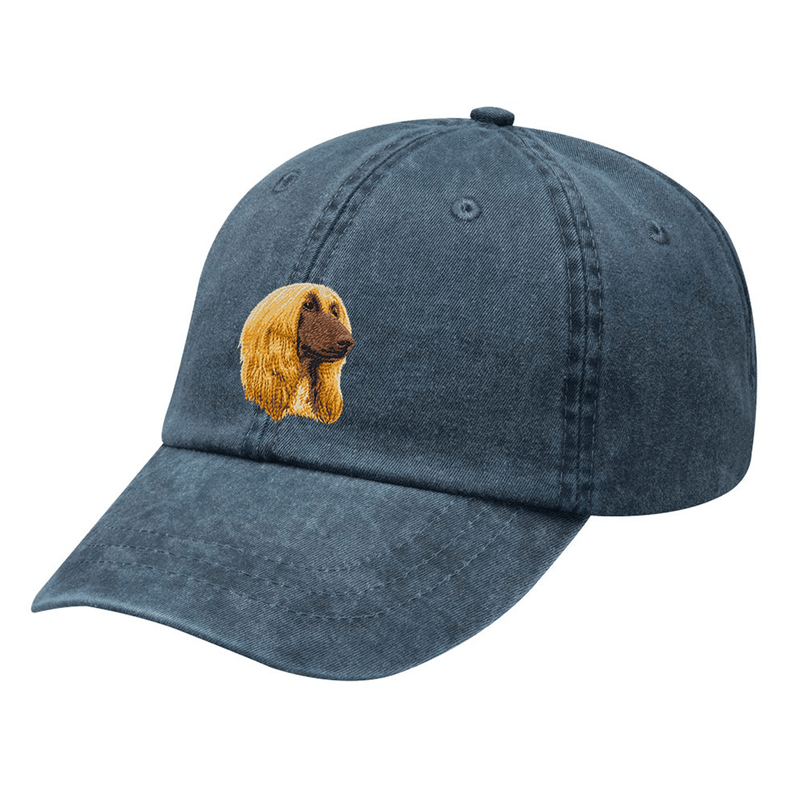 Afghan Hound Embroidered Baseball Cap