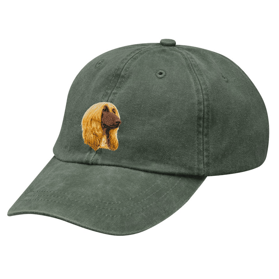 Afghan Hound Embroidered Baseball Cap