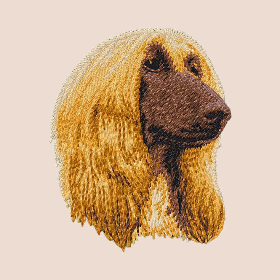 Afghan Hound Embroidered Tote