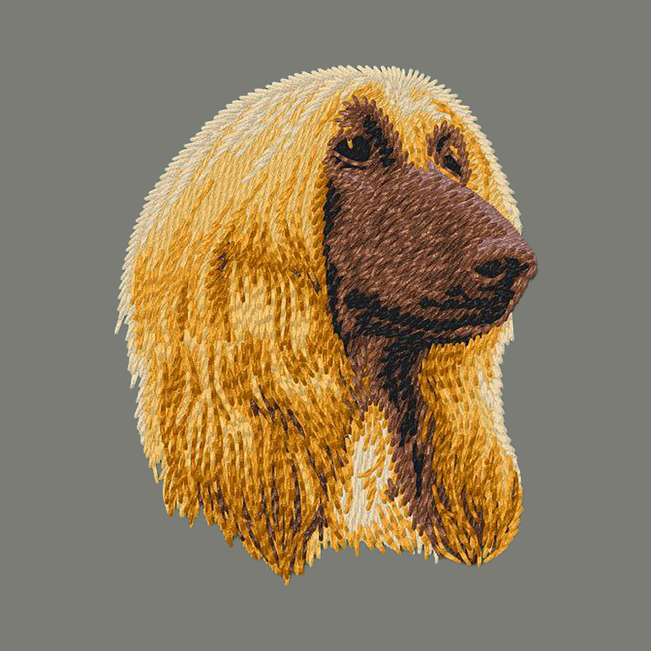 Afghan Hound Embroidered Wearable Blanket