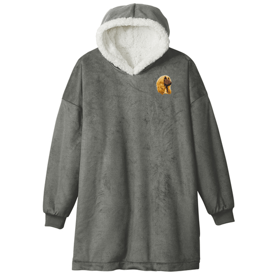 Afghan Hound Embroidered Wearable Blanket